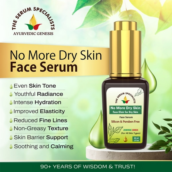 Benefits No More Dry Skin Face Serum The Serum Specialists Ayurvedic Genesis