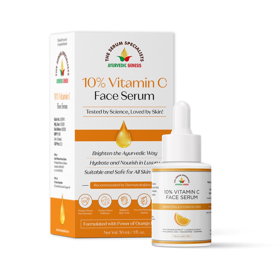10 Percent Vitamin C Face Serum and Box The Serum Specialists