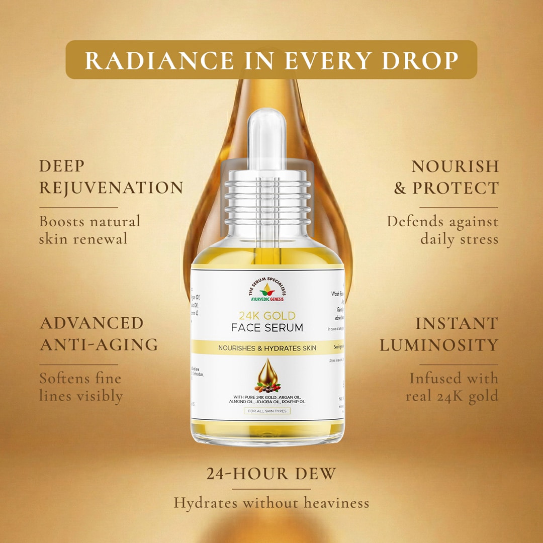 Benefits 24K Gold Face Serum The Serum Specialists