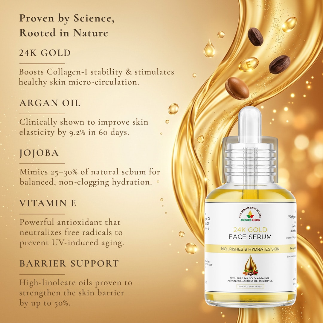 Science and Nature 24K Gold Face Serum The Serum Specialists