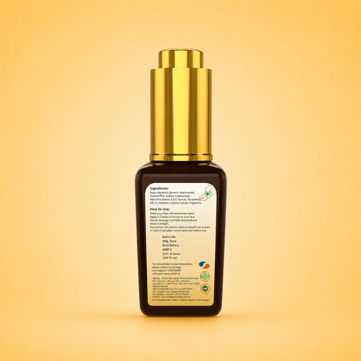 The Serum Specialists Multi 5 Vitamin Skinfluence Face Serum