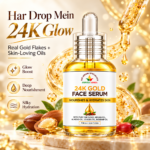 The Serum Specialists 24K Gold Face Serum with Argan, Almond, Jojoba & Rosehip Oils - Image 3