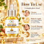 The Serum Specialists 24K Gold Face Serum with Argan, Almond, Jojoba & Rosehip Oils - Image 4
