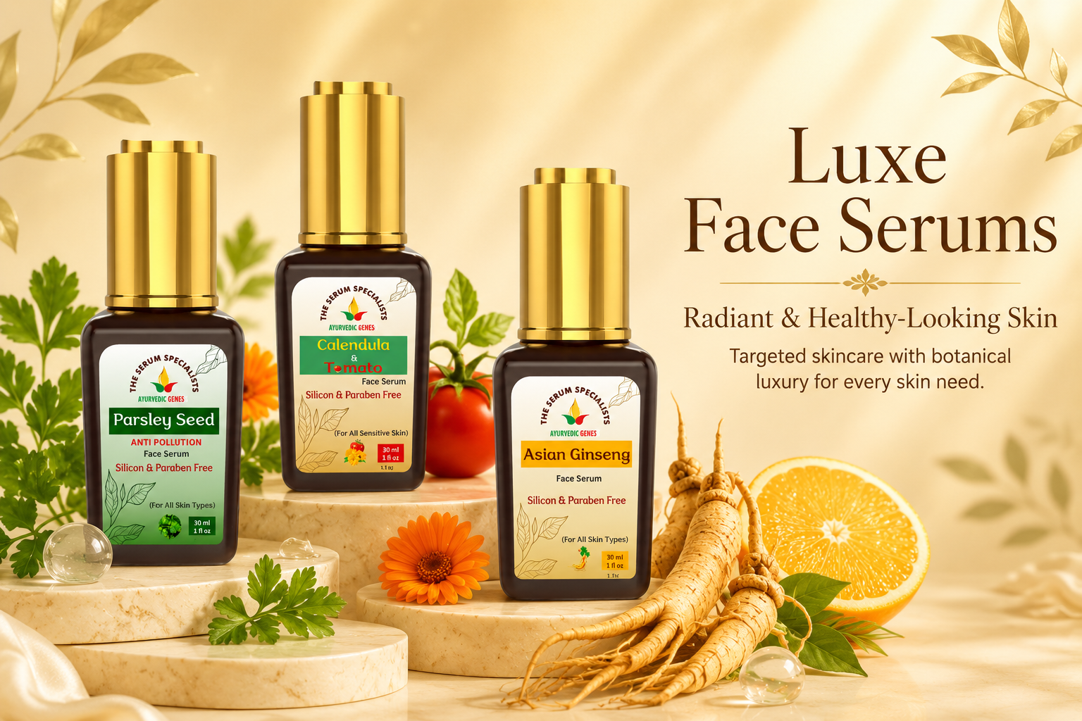 Luxe Face Serums for Radiant & Healthy-Looking Skin